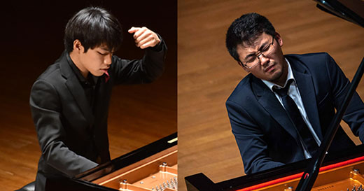 キャラクターの違う2人の若きピアニスト、三浦謙司と務川慧悟の競演！