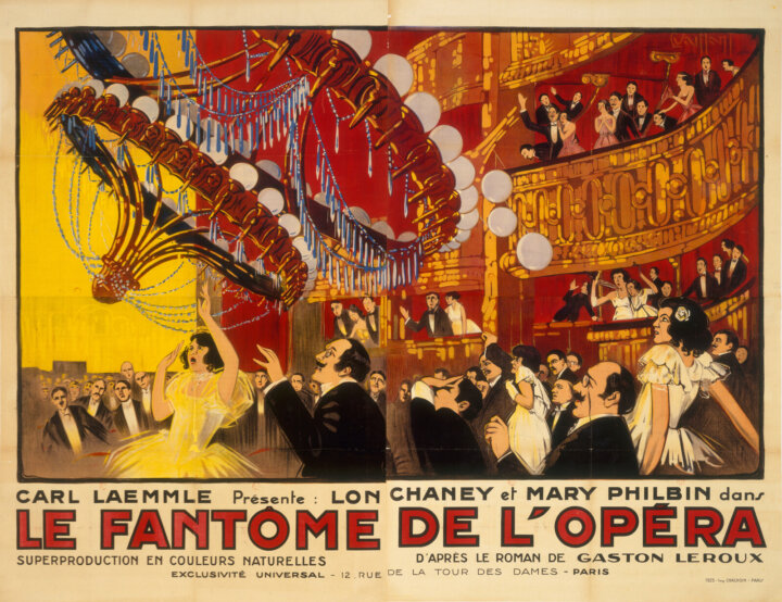 ルパート・ジュリアン監督の映画『オペラ座の怪人』のポスター(1925年)